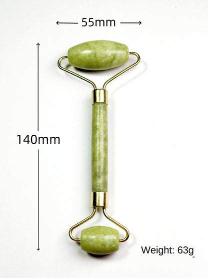 Natural Jingluo Jade Beauty Roller Massager, Facial Rolling Beauty Device, Face Massage Stick