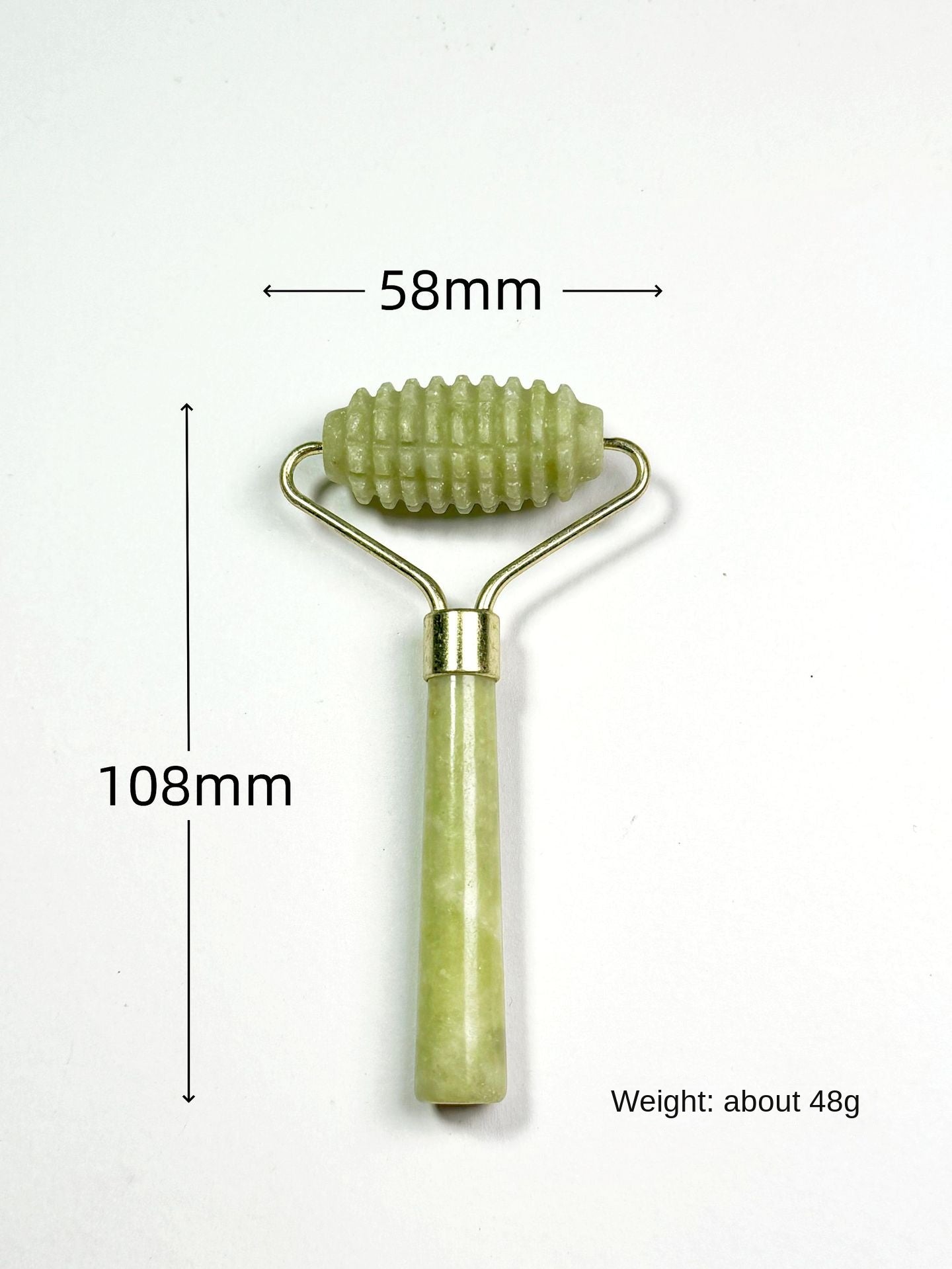Natural Jingluo Jade Beauty Roller Massager, Facial Rolling Beauty Device, Face Massage Stick