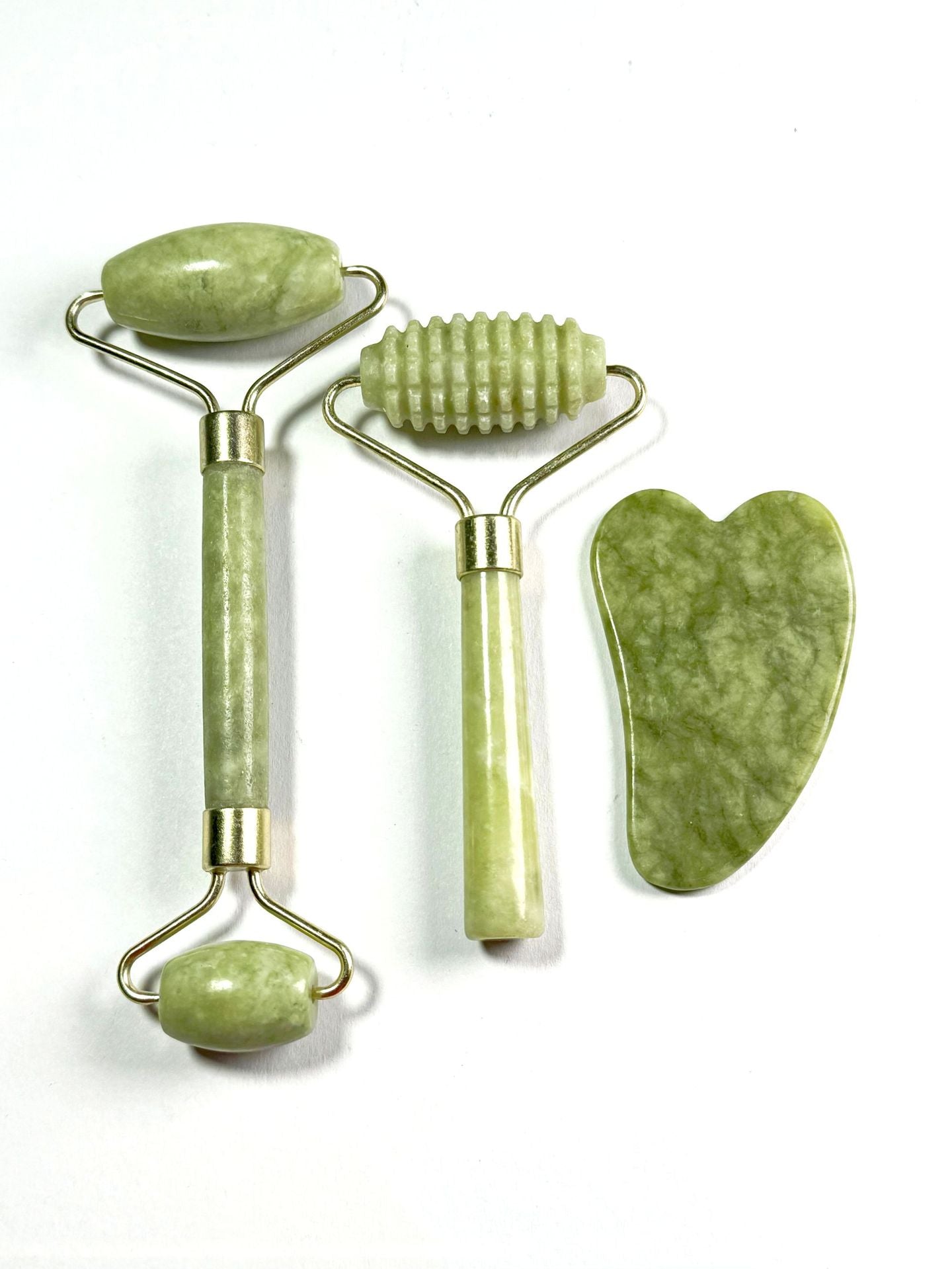Natural Jingluo Jade Beauty Roller Massager, Facial Rolling Beauty Device, Face Massage Stick
